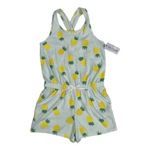 Cat & Jack Girls L Pineapple Print Romper